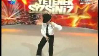 Michael Jackson dance 12 years old stuttering boy Turkey s Got Talent 2009