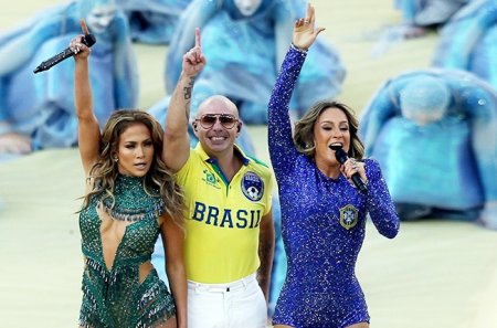 “Бразил 2014” Pitbull, Jennifer Lopez, Cluadia Leitte нар
