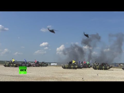 Монголын танкчид танкийн биатлоны дэлхийн аваргад оролцож буй бичлэг