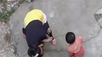 Бяцхан үрээ тамлан зодож байгаа хятад эмэгтэйн бичлэг