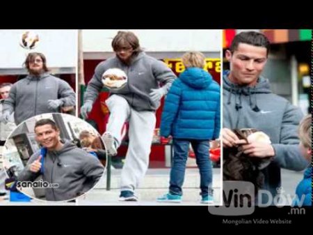 Cristiano Ronaldo Мадридын гудамжинд бяцхан хүүд гэнэтийн бэлэг барив