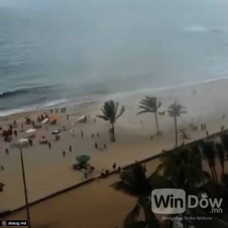 Бразилийн эрэгт хар салхи хүмүүсийг шидлэв /бичлэг/