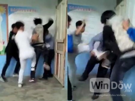 Хятад сурагчид багшаа зодож буй бичлэг