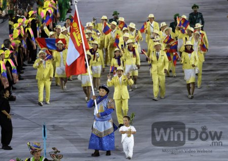 Олимпийн нээлтийн үеэр Монголчууд